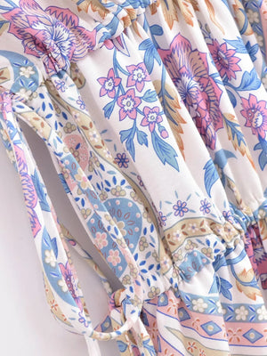 Bright Hippie Styled Overall Romper | Various Colours | Sizes S-L