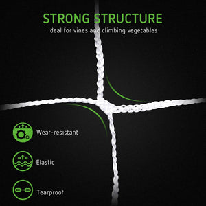 Heavy-Duty Polyester Trellis Netting | 6'' Mesh Sqaures | 5 x 15ft