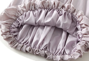 Solid Coloured High Waisted Skirt | Double Layered | Various Colours