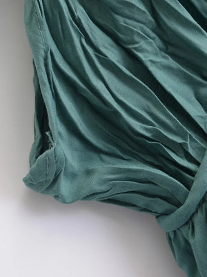 Women's Vintage Pleated Mini Dress | V-Neck | XS-L