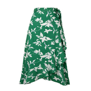 Women's High Waisted Lace Up Floral Printed Skirts | Various Colours | Sizes S-XL