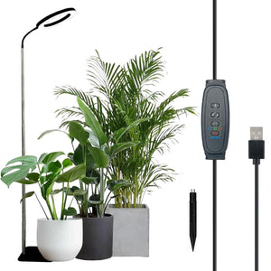 Full Spectrum 72 LEDs Grow Light | Adjustable & Dimmable Halo Lamp for Indoor Plants