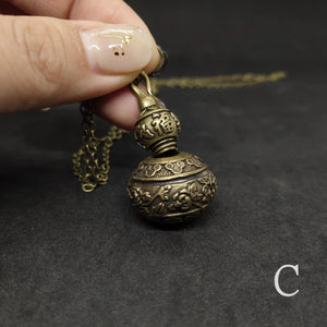 Tibetan Bronze Urn Jar Pendant Necklace | Various Styles