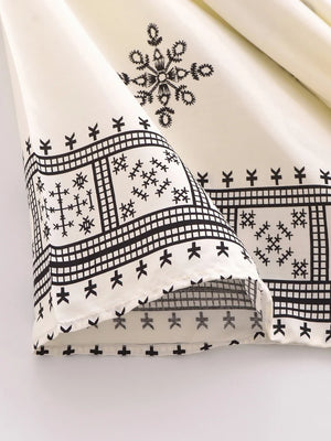 Bohemian White Floral Kimono Cover-Up | Cotton Rayon Batwing Sleeve Beach Robe | Wedding & Vacation Wrap | S–XL