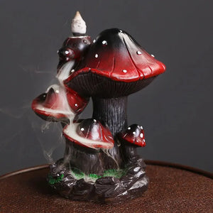 Magic Fairy Mushroom Waterfall Backflow Incense Burner
