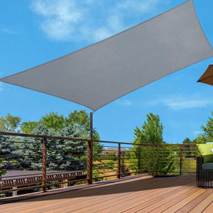Instahut Sun Shade Sail Cloth 98% UV Block Outdoor Canopy Rectangle 2X5M Grey