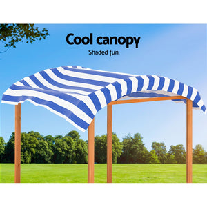 Sandpit | Wooden Sandbox | Canopy Water Basin | Toys 146CM