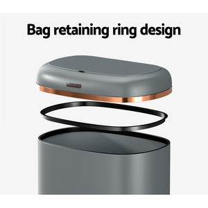 38L | Motion Sensor Bin | Rubbish Automatic | Grey