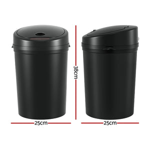Sensor Bin | Motion Activated | 9L | Automatic Trash Can | Black