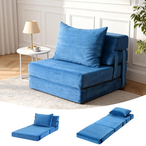 Convertible Folding Sofa Bed | Armless Lounger | Floor Futon Mattress