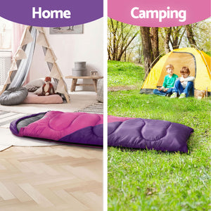 Kids Sleeping Bags Set of 2 | 172cm Single | Thermal Camping & Hiking
