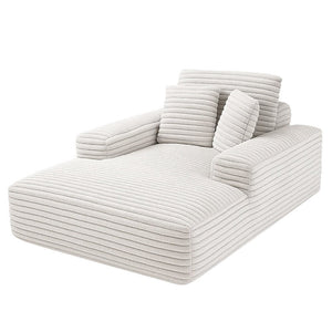 Sleeper Lounge Chair | Recliner Sofa Bed | Faux Fur Fabric | Cloud Style