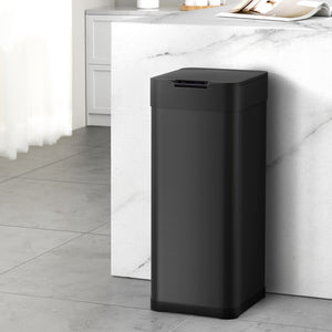 Devanti Sensor Bin | 50L | Motion Activated | Automatic Rubbish Bin | Black