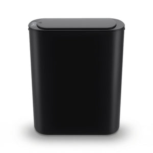 Devanti Automatic Trash Bin with Lid 21L Motion Sensor Kitchen Bin Touchless Garbage Can Modern Black Plastic Slim Rubbish Bin with Liner Holder for Kitchen, Home, Office