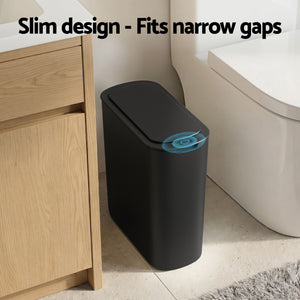 Motion Sensor Rubbish Bin | 21L Touchless Slim Kitchen Bin | Black
