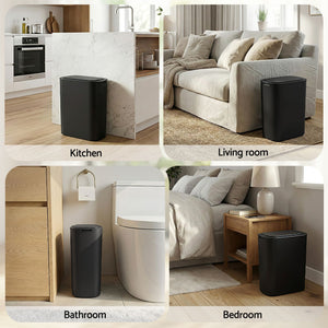 Motion Sensor Rubbish Bin | 21L Touchless Slim Kitchen Bin | Black