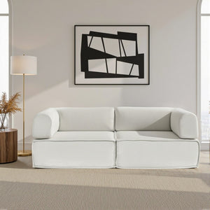 Foldable Sofa Bed | Convertible Floor Lounger | Beige