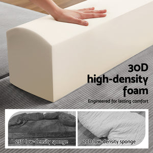 Folding Sofa Bed | High Density Foam | Corduroy Sleeper Couch | Grey