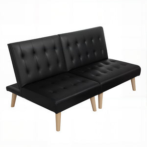 Sofa Bed | 2 Seater | Fabric Couch | Black
