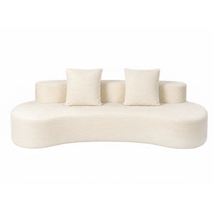 Modular Sofa Bed | 228cm Sectional Boneless Couch | No Assembly Required