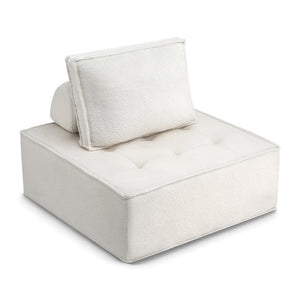 Floor Sofa Lounge Chair | 4 Seater Modular | Includes Pillow