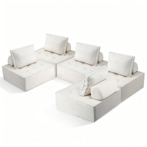 Modular Floor Lounge Sofa | 5 Seater | With Pillow Included