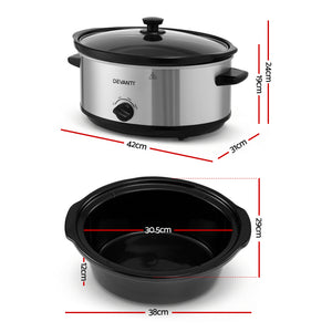 6.5L Slow Cooker | 3 Heat Settings | Keep Warm Function