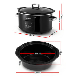 8L Slow Cooker | 3 Heat Settings | Keep Warm Function