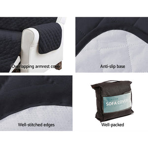 Sofa Cover | Couch Covers | 4 Seater | 100% Water Resistant | Dark Grey