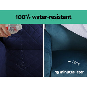 Sofa Cover | Couch Covers | 4 Seater | 100% Water Resistant | Navy