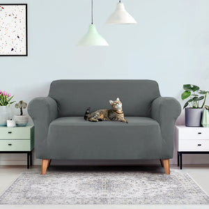 Sofa Cover | Couch Covers | 2 Seater | Stretch | Grey