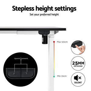 140cm Artiss Electric Standing Desk | Mini Pedal Exercise Bike | Home Office