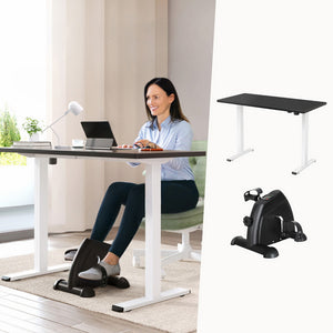 140cm Artiss Electric Standing Desk | Mini Pedal Exercise Bike | Home Office