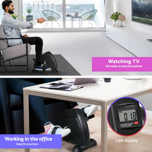 Artiss 120cm Electric Standing Desk | with Mini Pedal Exercise Bike | Home Office