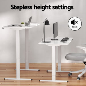 Artiss 120cm Electric Standing Desk | with Mini Pedal Exercise Bike | Home Office