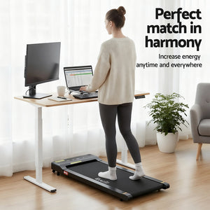 Under Desk Treadmill Set | 140cm Auto Standing Desk | Walking Pad | 400mm