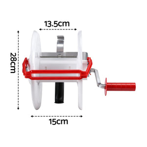 Electric Fence Reel | Geared | Portable Polywire Winder | White