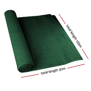 Instahut 50% Shade Cloth | 1.83x30m | Shadecloth Sail | Heavy Duty | Green