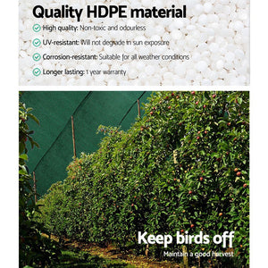 Instahut 50% Shade Cloth | 3.66x20m | Shadecloth Sail | Heavy Duty | Green