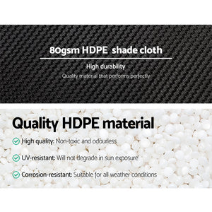 Instahut 30% Shade Cloth | 3.66x30m | Shadecloth Wide | Heavy Duty | Black