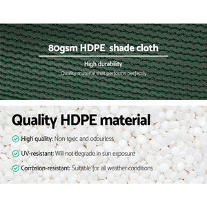 Instahut 30% Shade Cloth | 3.66x30m | Shadecloth Wide | Heavy Duty | Green