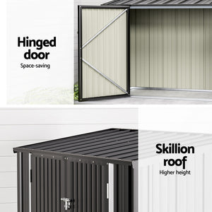 Garden Shed | 2.22x0.91m | Bike & Tool Storage | Double Door