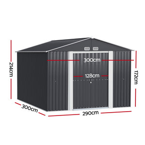 Garden Shed | 3x3M | Outdoor Storage | Tool Workshop | House Shelter