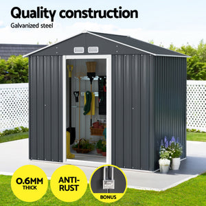 Garden Shed | Outdoor Storage | 2.15x1.3M | Tool Workshop | House Shelter | Sliding Door