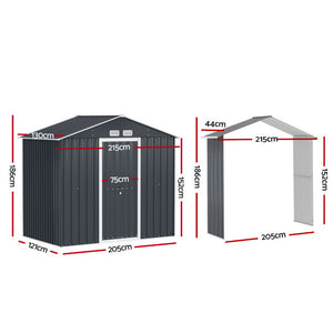 Garden Shed | Outdoor Storage | 2.15x1.74M | Tool Workshop | House Shelter | Extension Kit