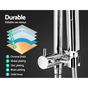 Cefito | 9'' Rain Shower Head Set | Handheld | Round | High Pressure | Chrome