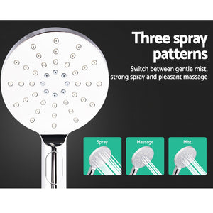 Cefito | 9'' Rain Shower Head Set | Handheld | Round | High Pressure | Chrome