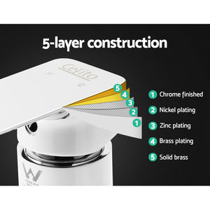 Shower Mixer Tap | Wall Bath Taps | Brass | Hot Cold | Basin | Bathroom | Chrome