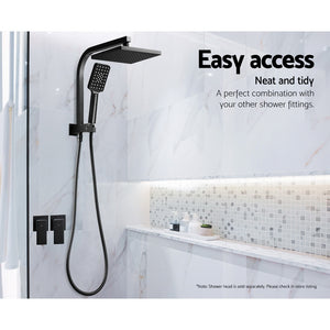 Shower Twins Tap | Wall Bath Taps | Brass | Hot Cold | Basin | Bathroom | Black