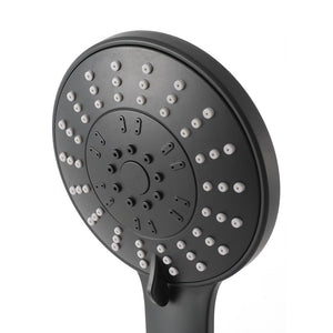 Handheld Shower Head | 4.5" | High Pressure | 5 Modes | Powerful | Round | Black